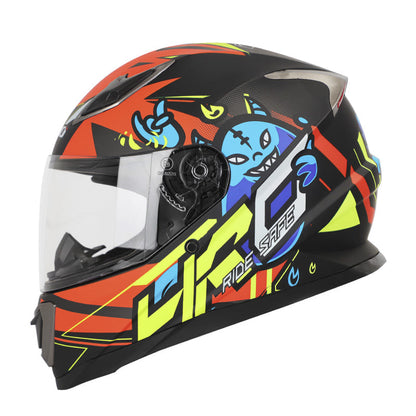 CASCO HRO HRO-508 GHOST MATE NEGRO AMARILLO NEON