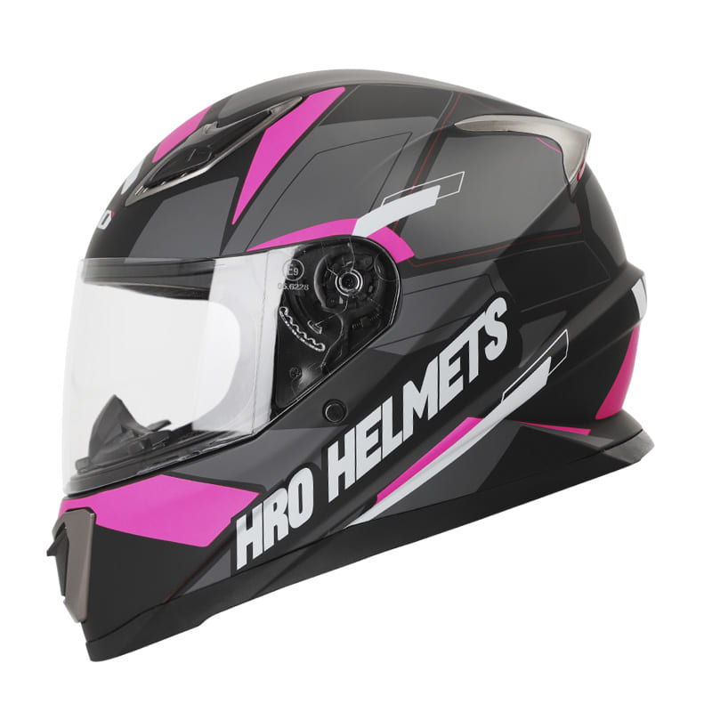 CASCO HRO HRO-508 ZLIMO MATE NEGRO FUCSIA NEON