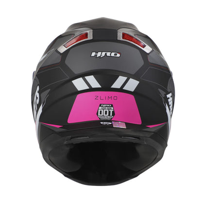 CASCO HRO HRO-508 ZLIMO MATE NEGRO FUCSIA NEON