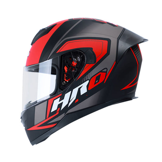 CASCO HRO HRO-511 FUCKUS MATE NEGRO ROJO