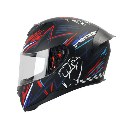 CASCO HRO HRO-511 TRACK MATE NEGRO ROJO