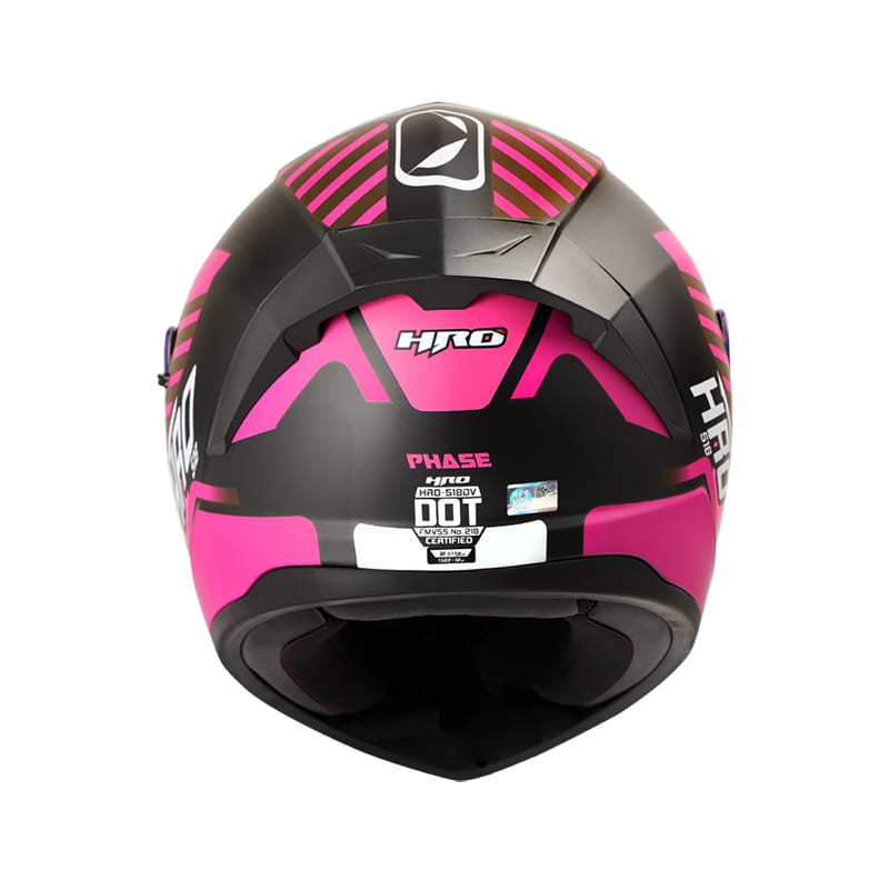 CASCO HRO HRO-518DV PHASE MATE NEGRO FUCSIA NEON