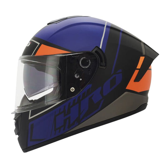 CASCO HRO HRO-518DV BURST MATE NEGRO AZUL NAVY