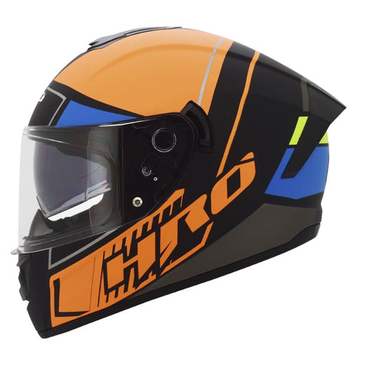 CASCO HRO HRO-518DV BURST MATE NEGRO NARANJA NEON