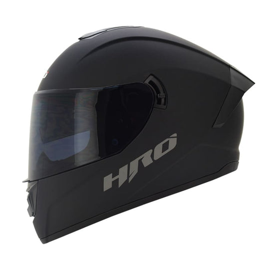 CASCO HRO HRO-518DV SOLID MATE NEGRO VISOR HUMO