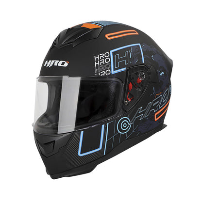 CASCO HRO HRO-511 VAPORWAVE MATE NEGRO AZUL