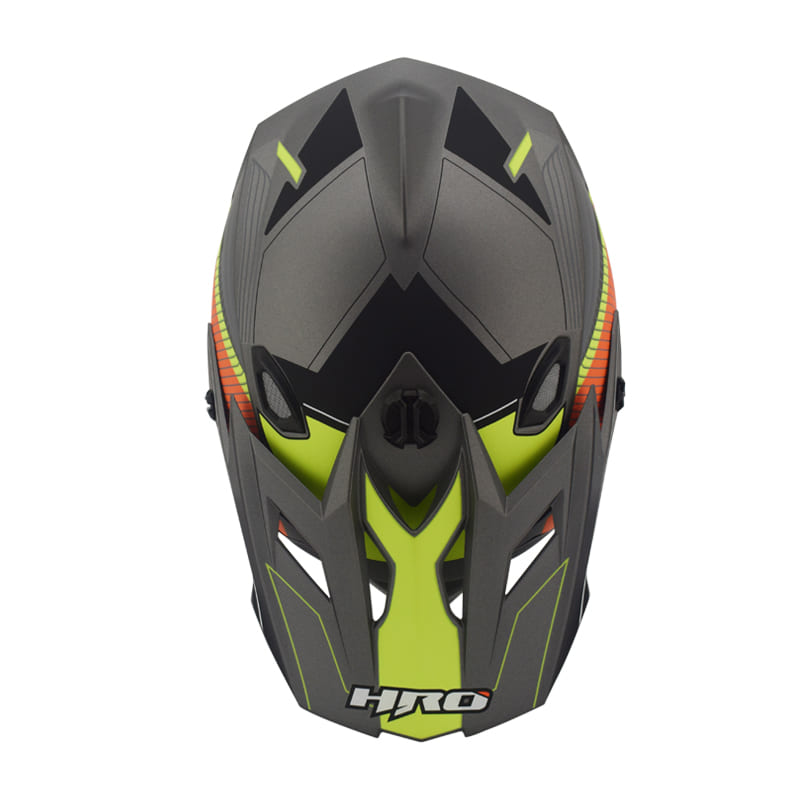 CASCO HRO HRO-MX03 LAPARA MATE NEGRO NARANJA NEON