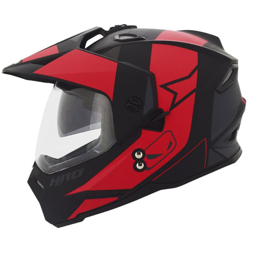 CASCO HRO HRO-MX330DV SKIT MATE NEGRO ROJO