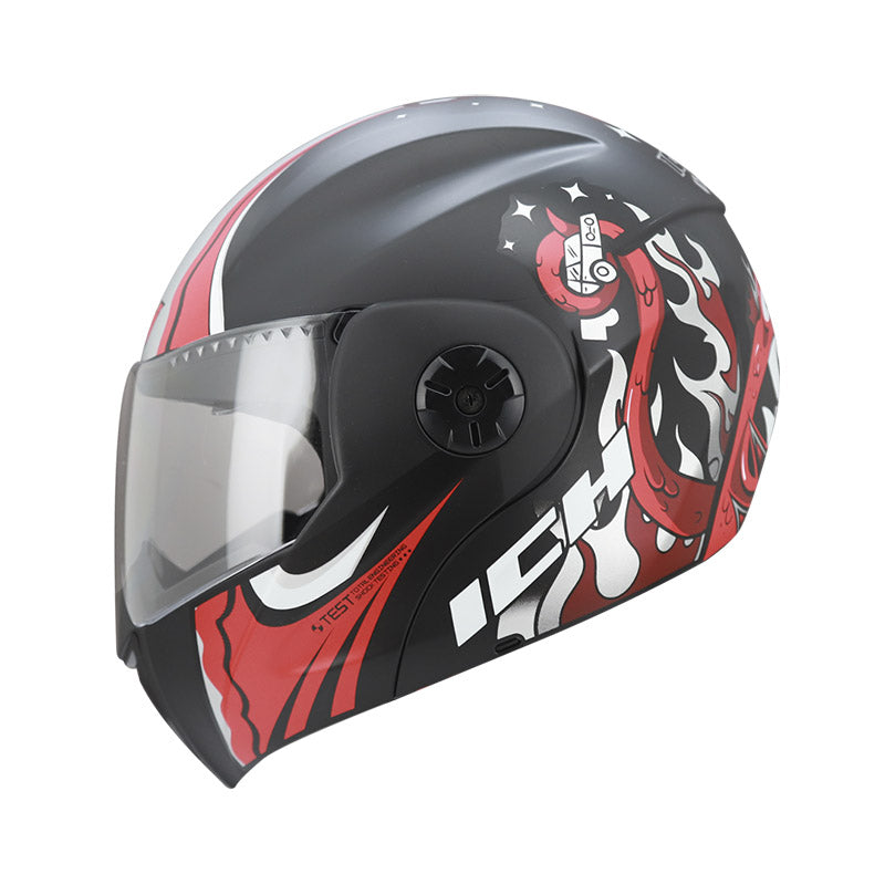 CASCO ICH ICH-3110S ATTACK MATE NEGRO ROJO