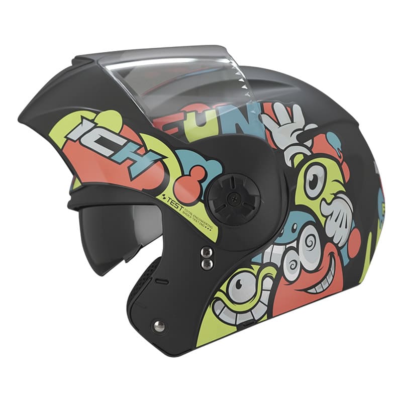 CASCO ICH ICH-3110S FUN MATE NEGRO AMARILLO NEON