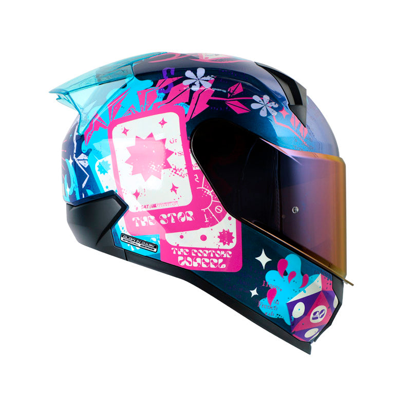 CASCO SHAFT SH-560 EVO CRAFT CAMALEON FUCSIA VISOR IRIDIUM