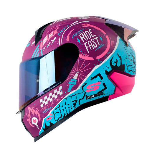 CASCO SHAFT SH-560 EVO MOTION V2 MORADO FUCSIA VISOR