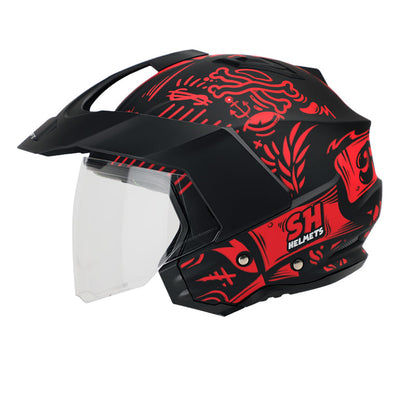 CASCO SHAFT SH-227 RUN MATE NEGRO ROJO