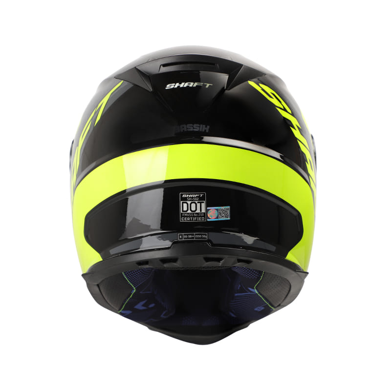 CASCO SHAFT SH-502 BASSIK NEGRO AMARILLO NEON