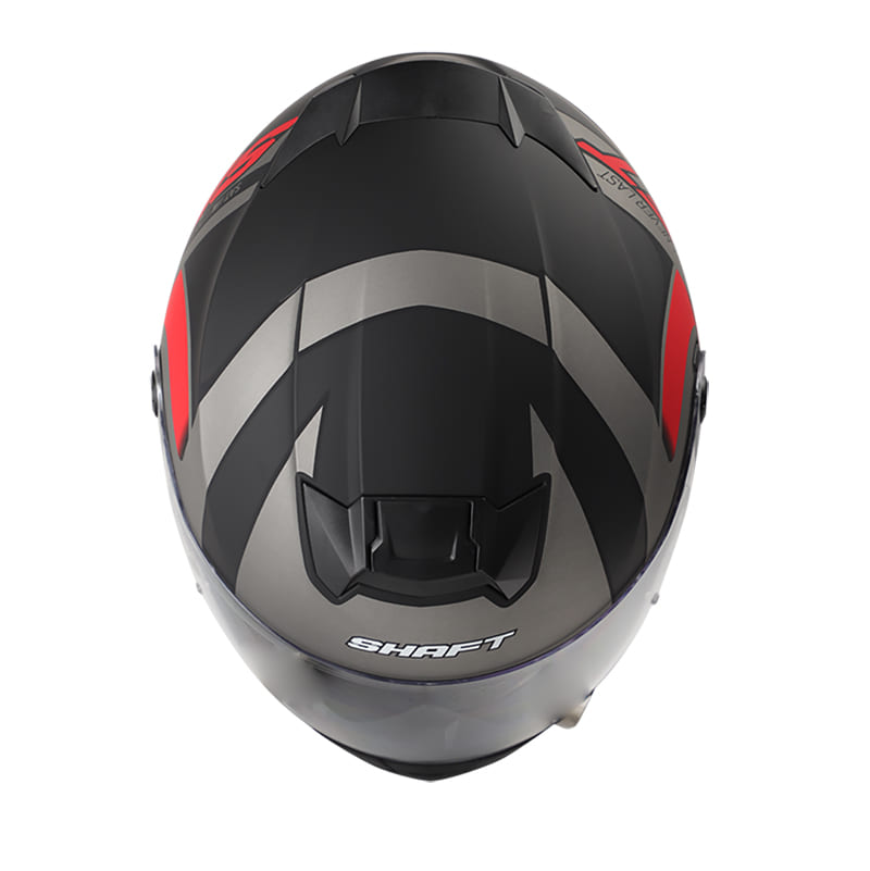 CASCO SHAFT SH-502 BASSIK MATE NEGRO ROJO