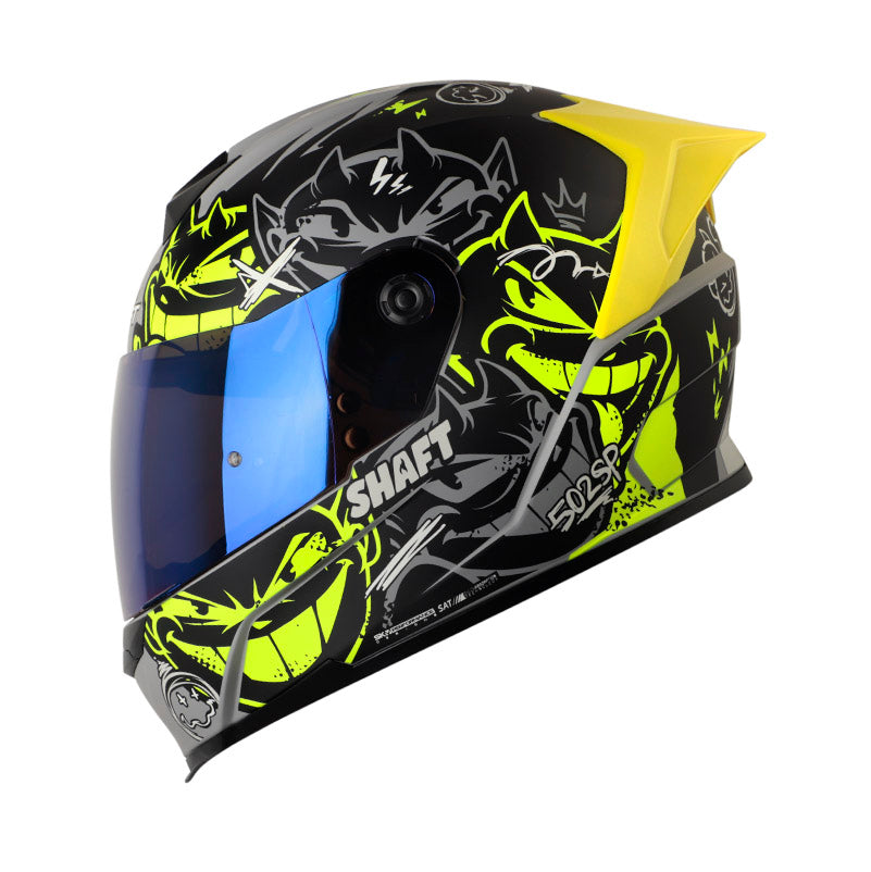 CASCO SHAFT SH-502SP DEVIL MATE GRIS AMARILLO NEON