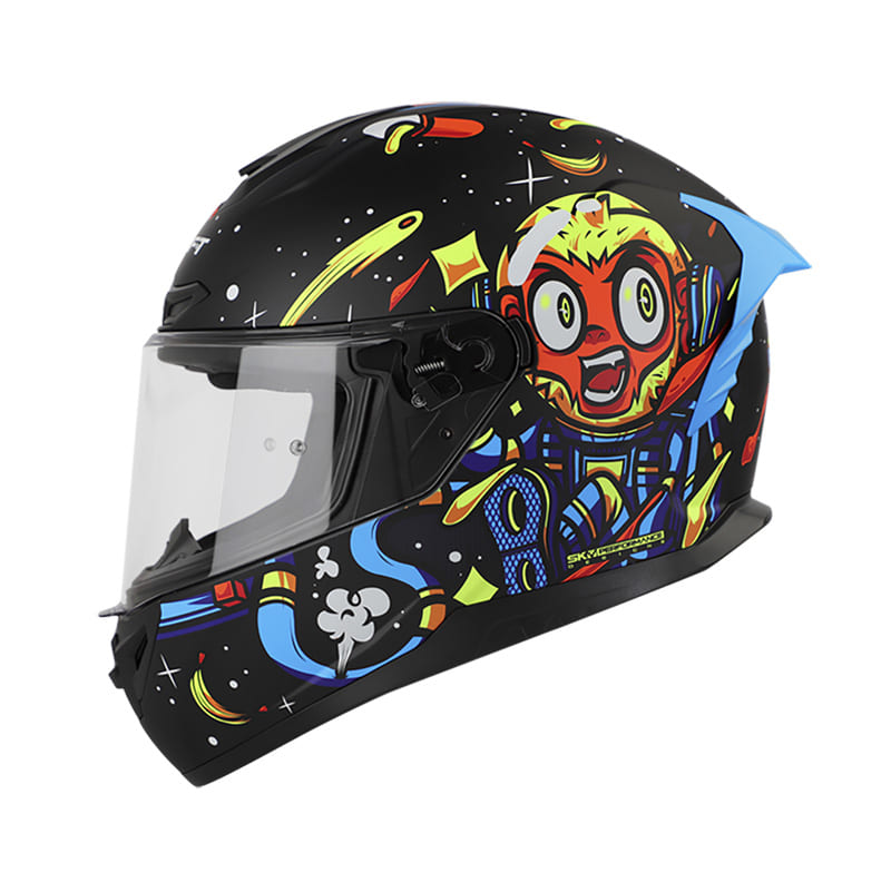 CASCO SHAFT SH-542GT RHESUS MATE NEGRO AZUL