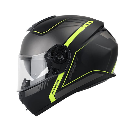 CASCO SHAFT SH-3910DV FORZA MATE NEGRO AMARILLO NEON