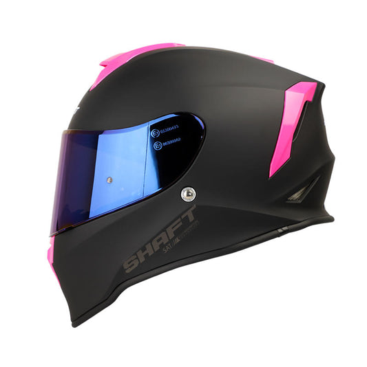 CASCO SHAFT SH-551 SOLID FLOW MATE NEGRO FUCSIA VISOR IRIDIUM