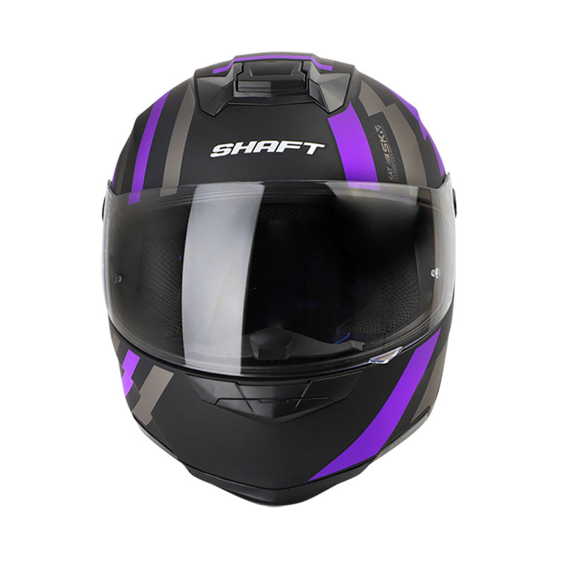 CASCO SHAFT SH-502 C-RAY MATE NEGRO MORADO NEON