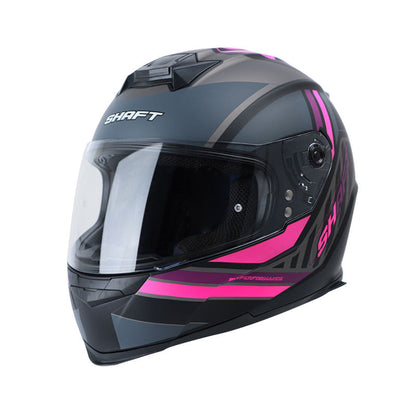 CASCO SHAFT SH-502 POLOYI MATE NEGRO FUCSIA NEON