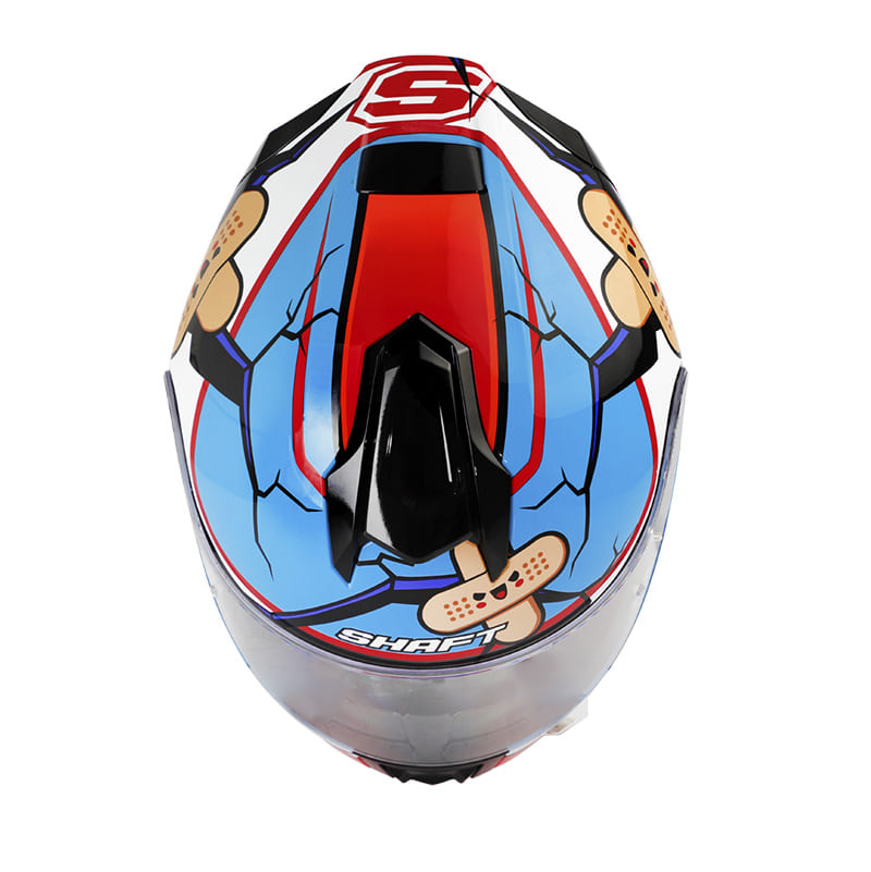 CASCO SHAFT SH-551 NEVER BROKE AZUL NARANJA NEON