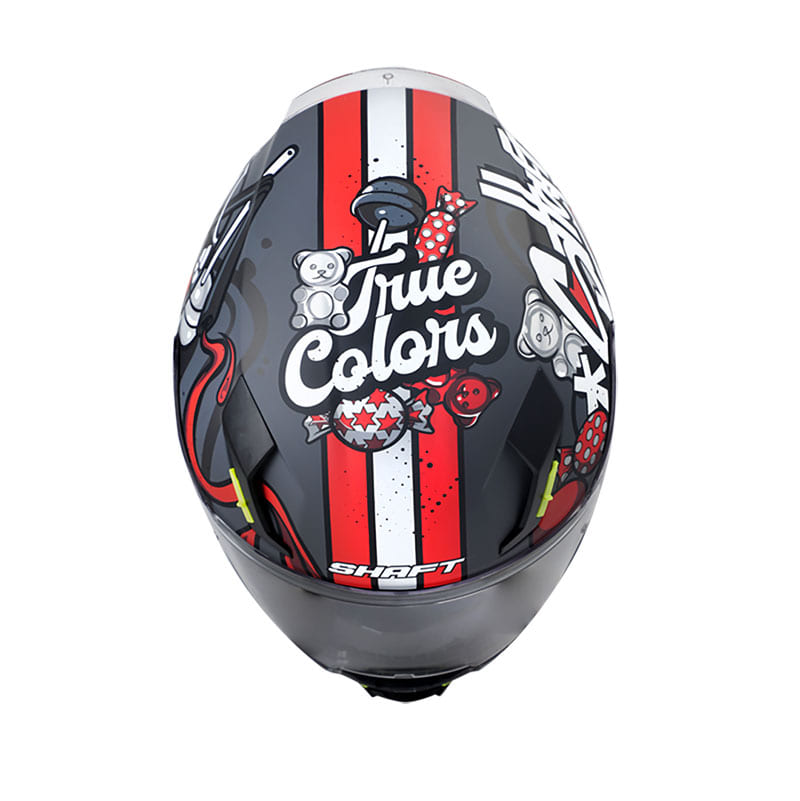 CASCO SHAFT SH-562 TRUE COLOR MATE GRIS ROJO