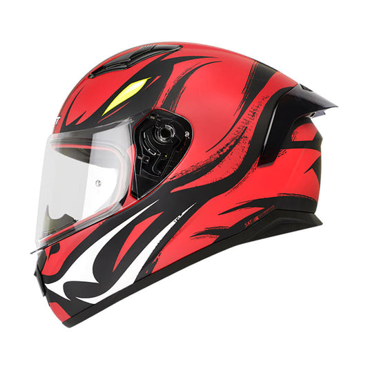 CASCO SHAFT SH-582SP FIERCE MATE NEGRO ROJO