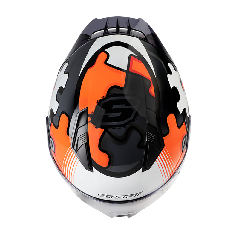 CASCO SHAFT SH-582SP PUZZLE GR NARANJA NEON