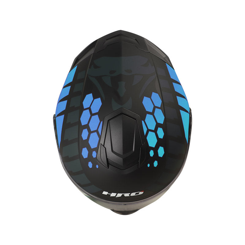 CASCO HRO HRO-3480DV FANGS MATE NEGRO AZUL