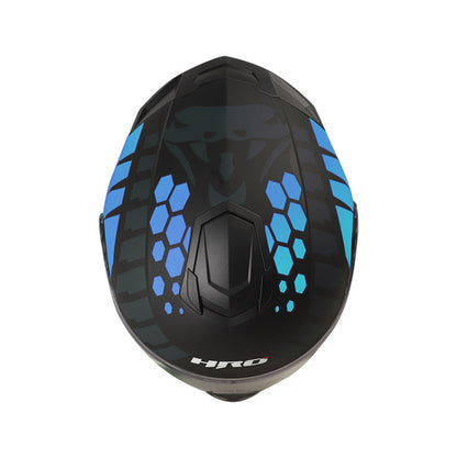 CASCO HRO HRO-3480DV FANGS MATE NEGRO AZUL