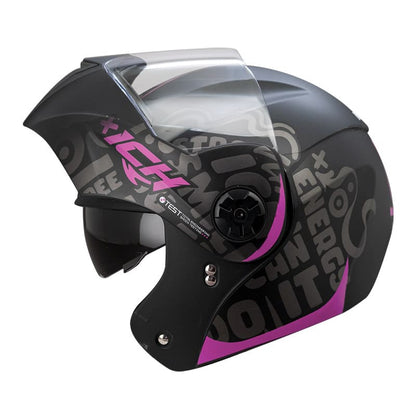 CASCO ICH ICH-3110DV WORDS MATE NEGRO FUCSIA NEON