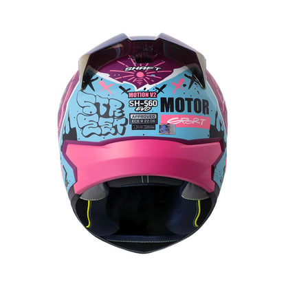 CASCO SHAFT SH-560 EVO MOTION V2 MORADO FUCSIA VISOR