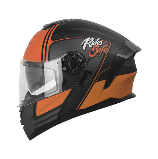 CASCO HRO HRO-3480DV OPUS MATE NEGRO NARANJA NEON