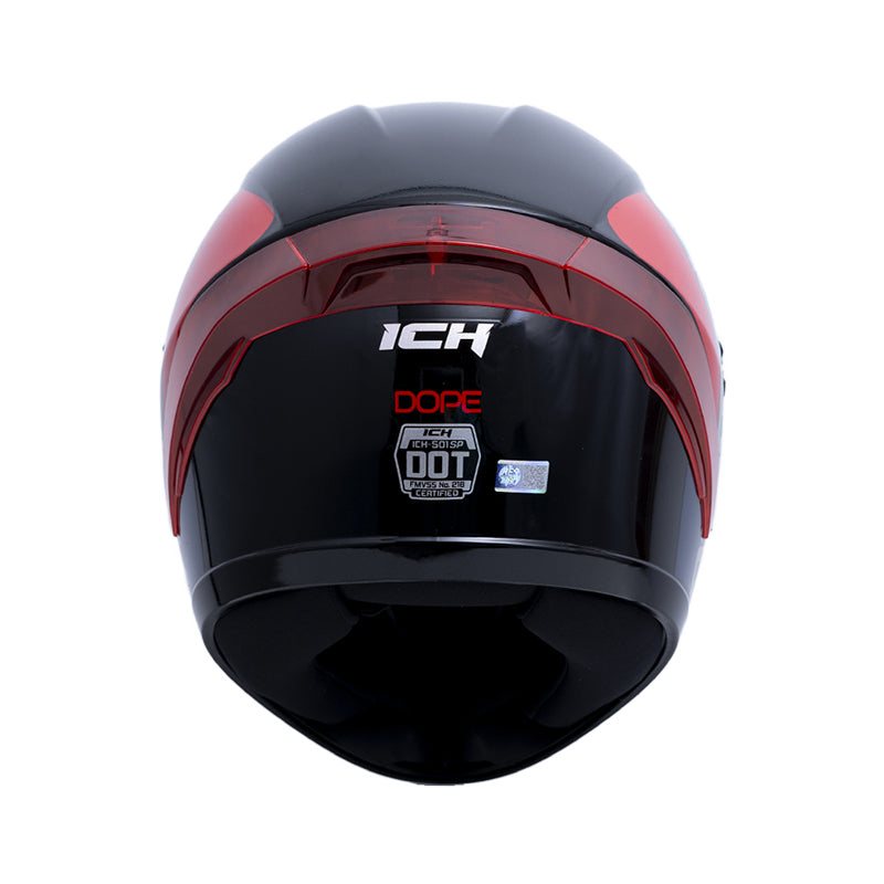 CASCO ICH ICH-501SP DOPE NEGRO ROJO