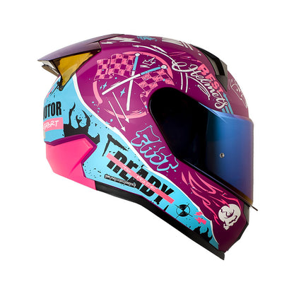 CASCO SHAFT SH-560 EVO MOTION V2 MORADO FUCSIA VISOR