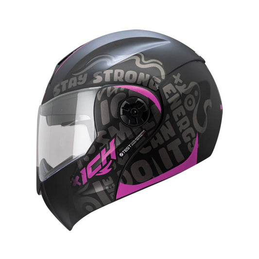 CASCO ICH ICH-3110DV WORDS MATE NEGRO FUCSIA NEON