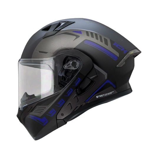 CASCO ICH ICH-3120DV METEOR MATE NEGRO AZUL NAVY