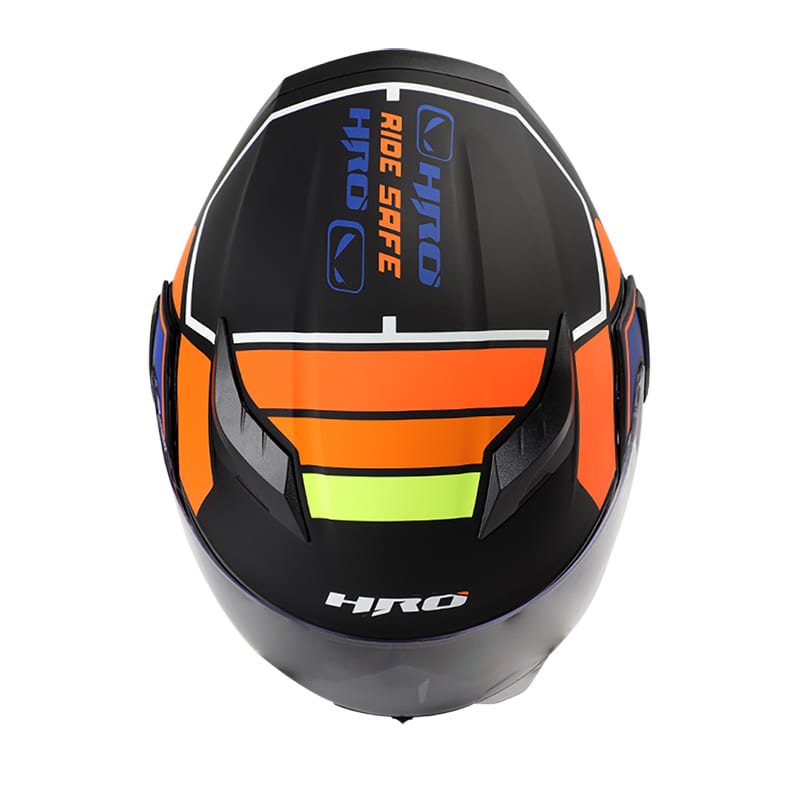 CASCO HRO HRO-3400DV CLASSIC MATE NEGRO NARANJA NEON