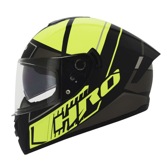 CASCO HRO HRO-518DV BURST MATE NEGRO AMARILLO NEON