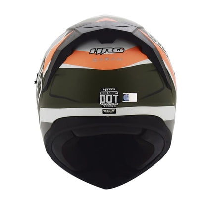 CASCO HRO HRO-518DV GARAH MATE VERDE MILITAR GRIS