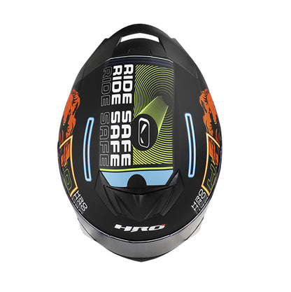 CASCO HRO HRO-511 VAPORWAVE MATE NEGRO AMARILLO NEON