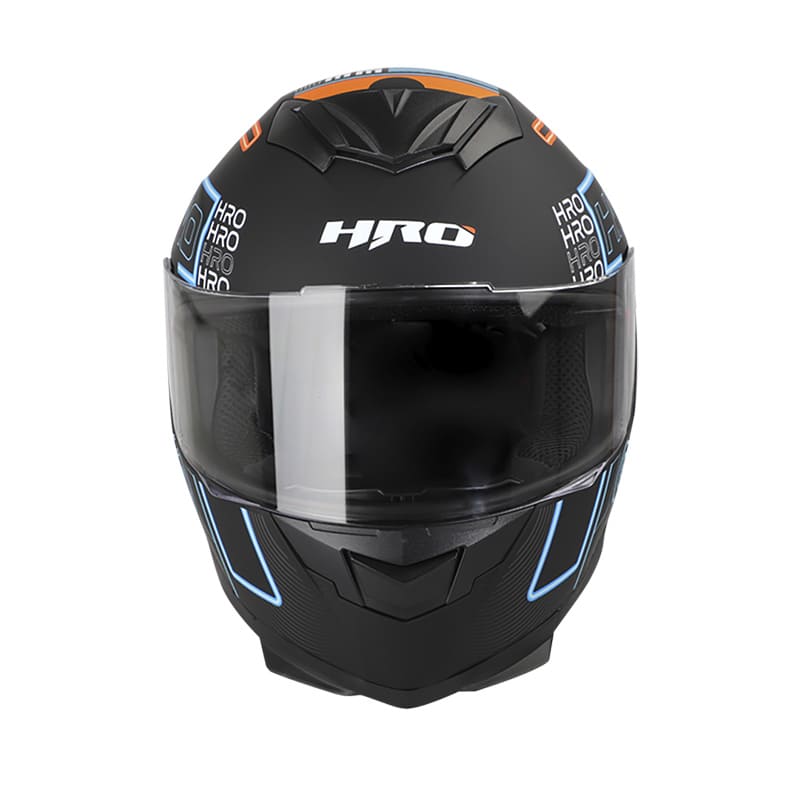 CASCO HRO HRO-511 VAPORWAVE MATE NEGRO AZUL