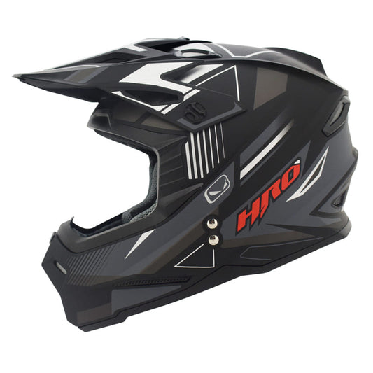 CASCO HRO HRO-MX03 VITZEL MATE NEGRO GRIS