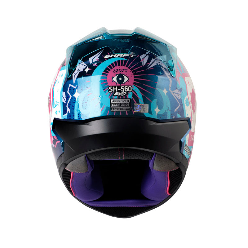 CASCO SHAFT SH-560 EVO CRAFT CAMALEON FUCSIA VISOR IRIDIUM