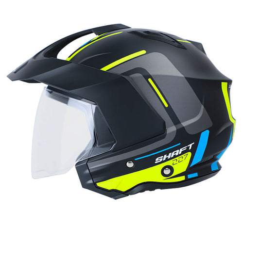 CASCO SHAFT SH-227 CICUTA MATE NEGRO AMARILLO NEON