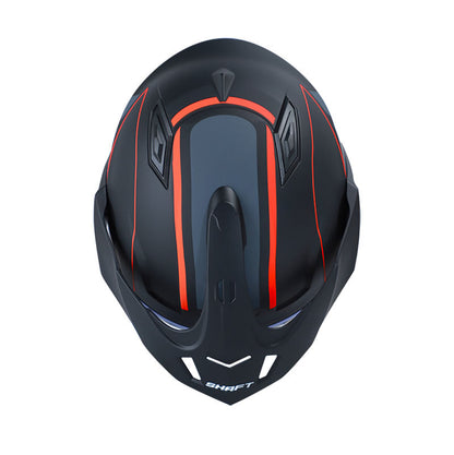 CASCO SHAFT SH-227 SHOCK MATE NEGRO NARANJA NEON