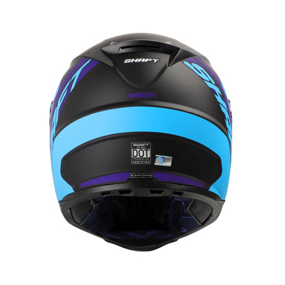 CASCO SHAFT SH-502 BASSIK MATE NEGRO AZUL