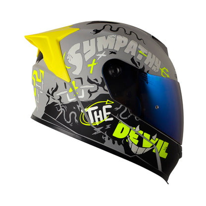 CASCO SHAFT SH-502SP DEVIL MATE GRIS AMARILLO NEON