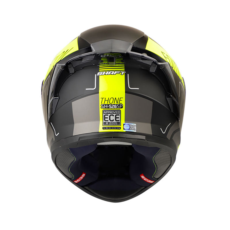 CASCO SHAFT SH-526SP THONE MATE NEGRO AMARILLO VISOR HUMO